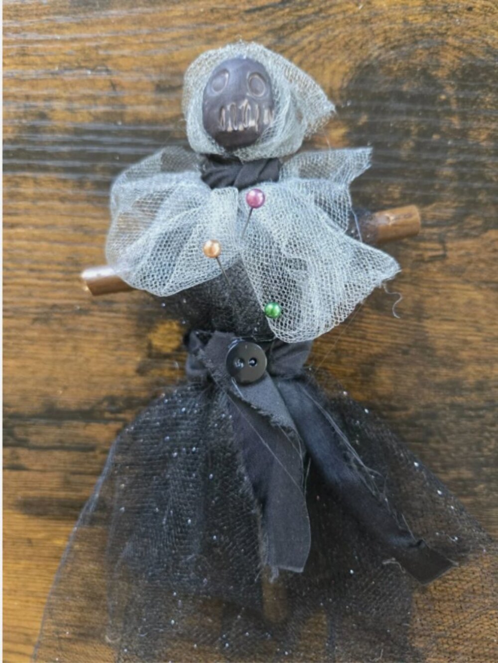 Voodoo Doll Kit The Black Thread Curse Revenge, Hexes 9" Pins, Guide